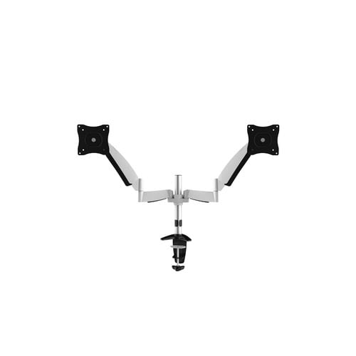 Desk Mount Dual 10-24" Clamp/Grom SILVER - Achat / Vente sur grosbill.com - 1