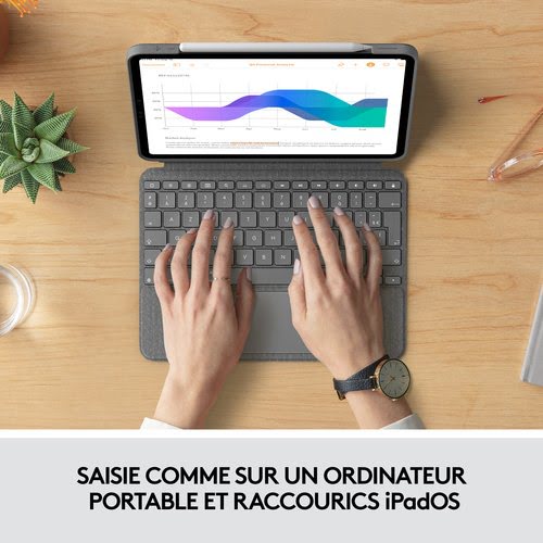 Combo Touch for iPad Pro 11-inch (1st, 2nd, and 3rd generation) Gris - Achat / Vente sur grosbill.com - 8