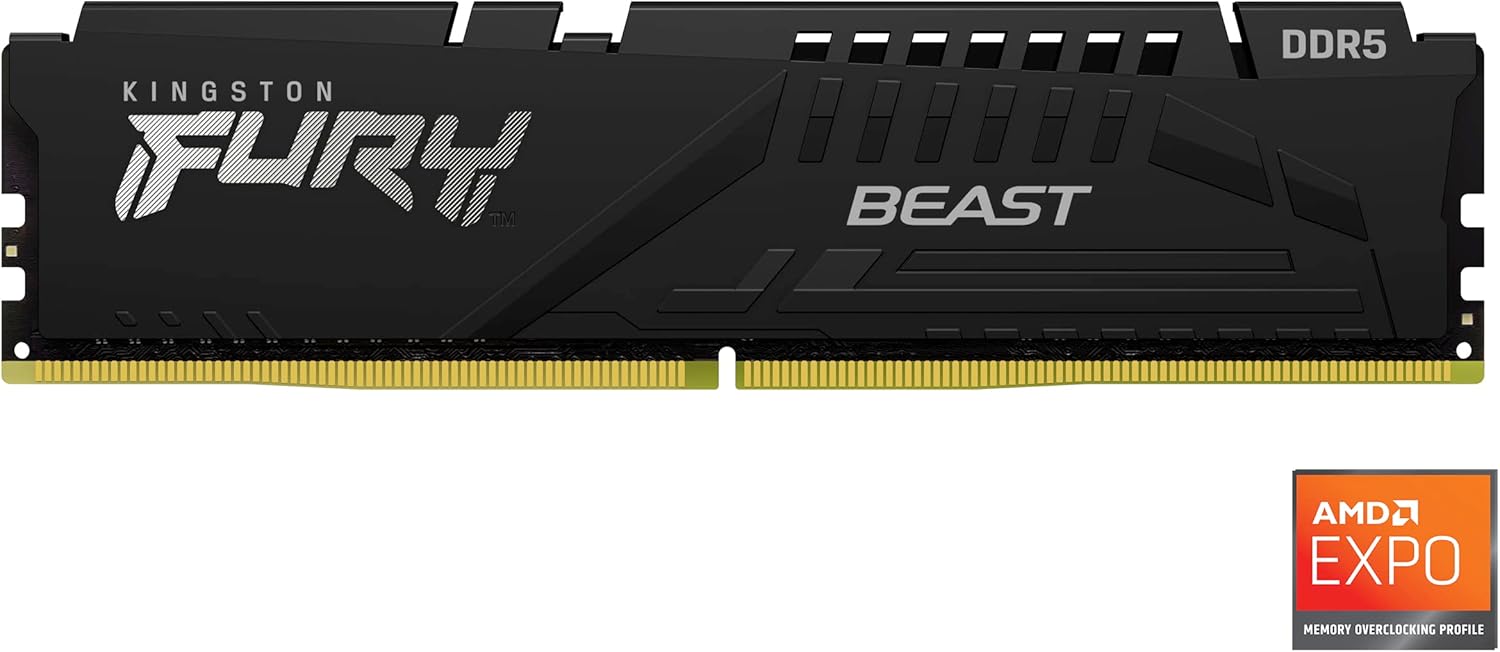 Kingston Fury Beast 32Go (2x16Go) DDR5 6000MHz - Mémoire PC Kingston sur grosbill.com - 2