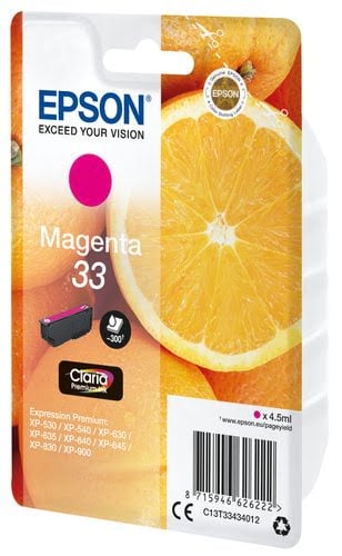 Epson - Magenta - C13T33434012 - Achat / Vente Consommable imprimante sur grosbill.com - 1