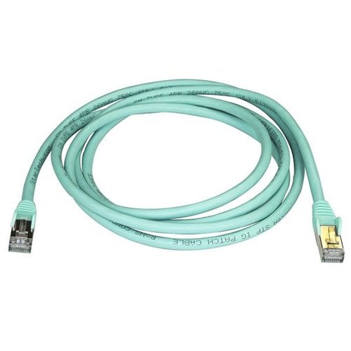 2m Aqua Cat6a Ethernet Cable - STP - Achat / Vente sur grosbill.com - 1