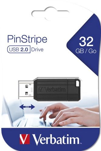 USB Memory/32GB Pinstripe Black - Achat / Vente sur grosbill.com - 4