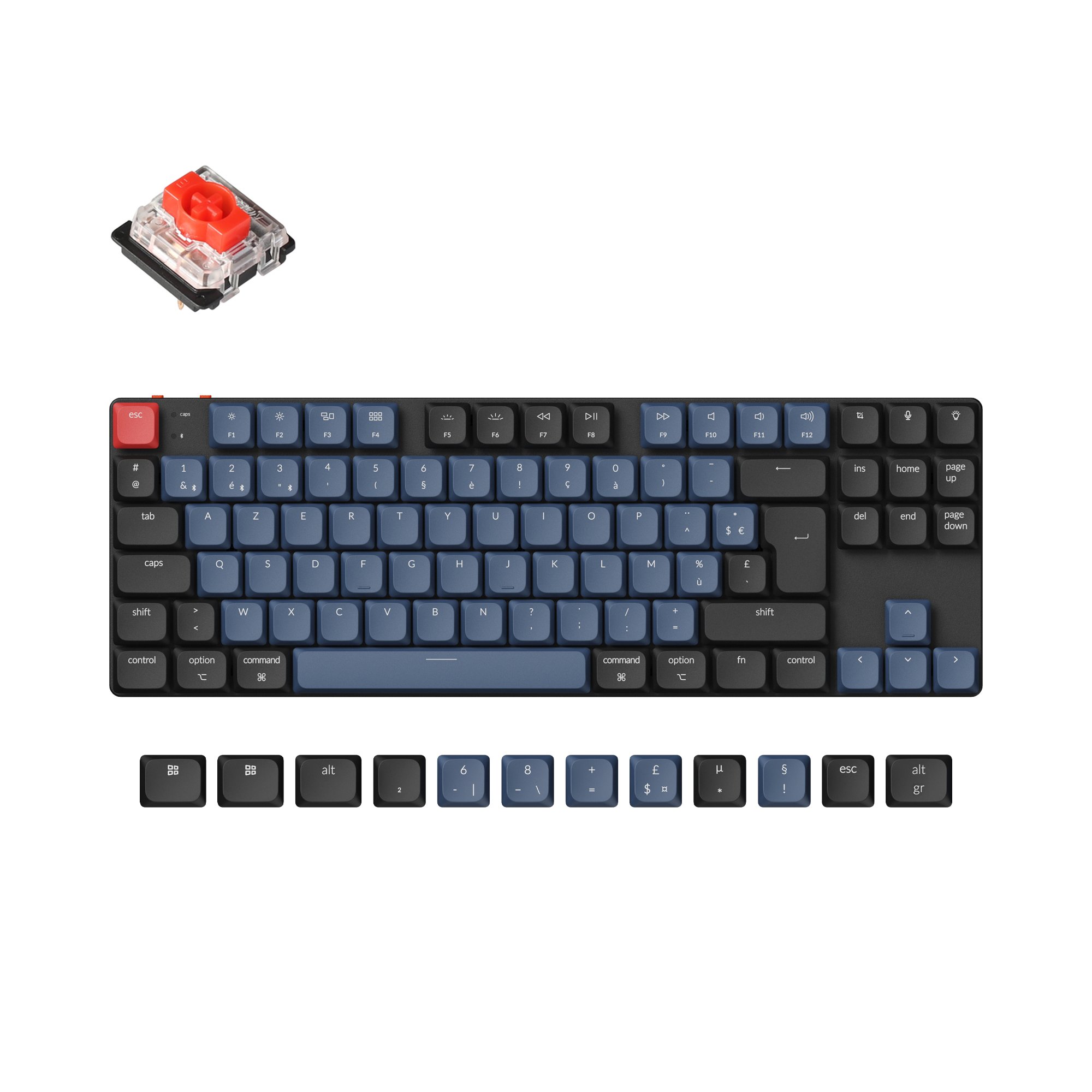 Keychron K1 PRO QMK RGB - Clavier PC Keychron - grosbill.com - 0