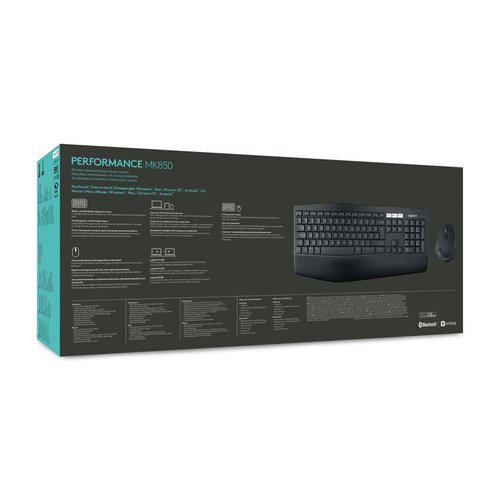 MK850 Performance Ensemble clavier et souris sans fil Noir - Achat / Vente sur grosbill.com - 21