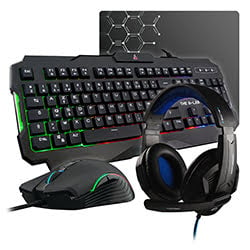 Pack Clavier/Souris The G-LAB Gaming Combo ARGON-E - Casque/Clavier/Souris/Tapis Grosbill