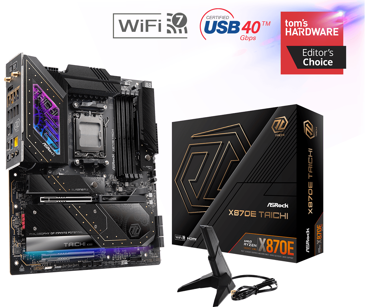 ASRock X870E TAICHI ATX  - Carte mère ASRock - grosbill.com - 0