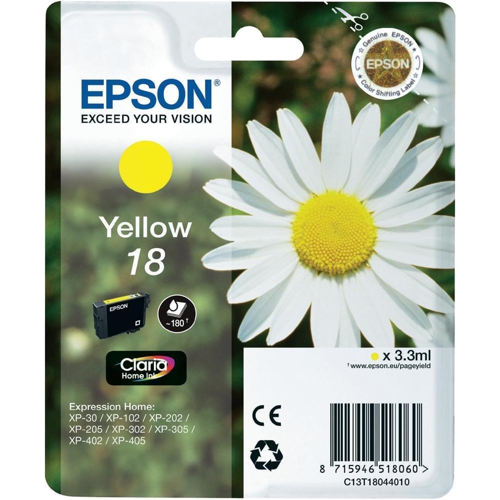 Cartouche T1804 Jaune pour imprimante  Epson - 0