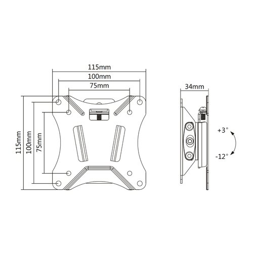 NeoMounts Flat Screen Wall Mount tilt - Achat / Vente sur grosbill.com - 2