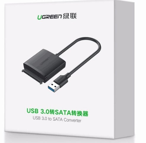 Adapatateur USB3.0 vers SATA/2.5"/3.5"/12T/HDD/SSD - Connectique PC/Téléphonie  - 1