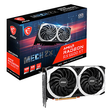 MSI Carte graphique RX 6600 XT MECH 2X 8G OC - Carte graphique - 0