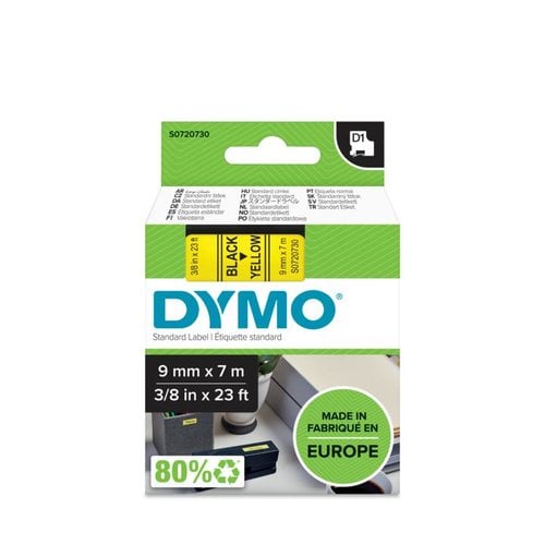 Dymo D1 - TAPE DYMO 9MMX7M - Achat / Vente Consommable imprimante sur grosbill.com - 1