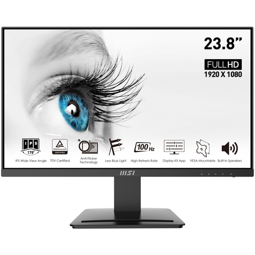 image produit MSI PRO MP243X - 23.8" FHD 100Hz IPS 1ms HP Adaptive Sync Grosbill