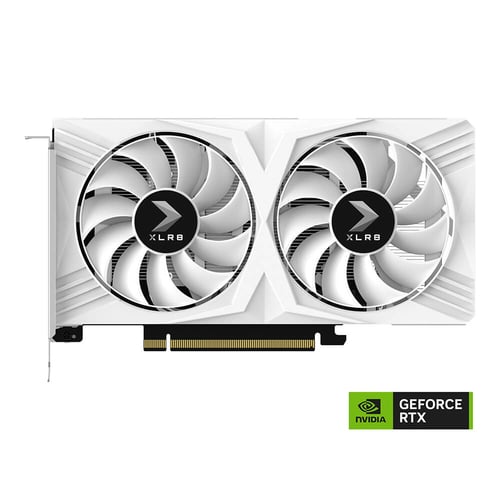 PNY GeForce RTX 4060 8GB XLR8 VERTO DF Blanc - Carte graphique - 8