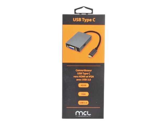 Convertisseur Usb Type C Vers Hdmi Vga Usb Connectique Pc