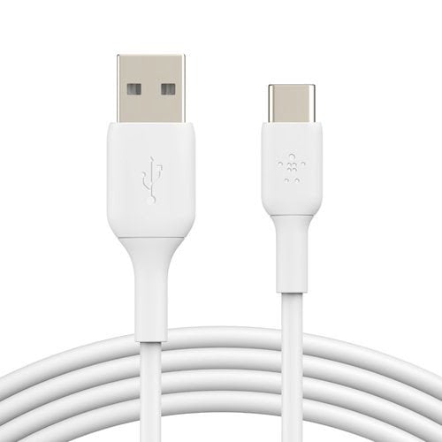 USB-A to USB-C Cable 2M White - Achat / Vente sur grosbill.com - 4