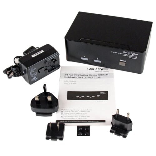 2 Port DVI VGA Dual Monitor KVM Switch - Achat / Vente sur grosbill.com - 3