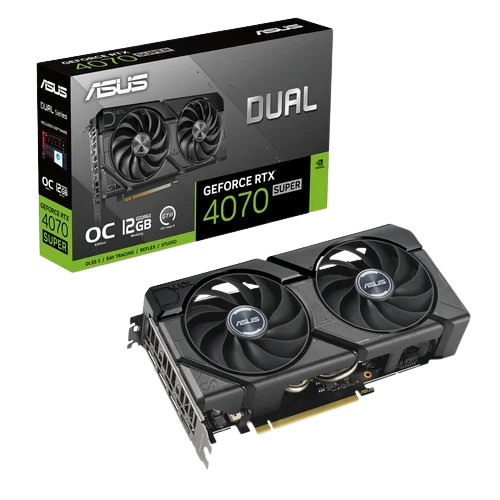 image produit Asus GeForce RTX 4070 SUPER DUAL O12G EVO Grosbill