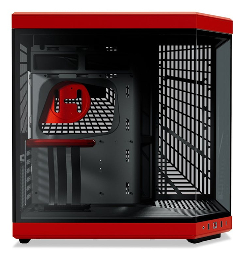 Hyte MT/Sans Alim/E-ATX Rouge - Boîtier PC Hyte - grosbill.com - 2