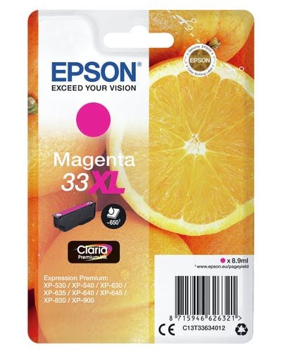 Epson - Magenta - C13T33634012 - Achat / Vente Consommable imprimante sur grosbill.com - 2