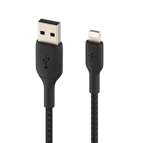 Lightning to USB-A Cable Braid 3M Black - Achat / Vente sur grosbill.com - 3