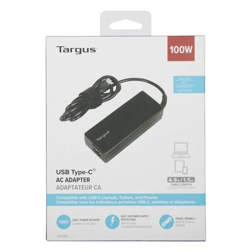 Targus USB-C 100W PD Charger Black - Achat / Vente sur grosbill.com - 6