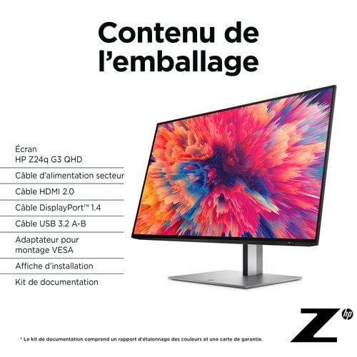 HP Z24Q G3 IPS 2560X1400 1000:1 - Achat / Vente sur grosbill.com - 15