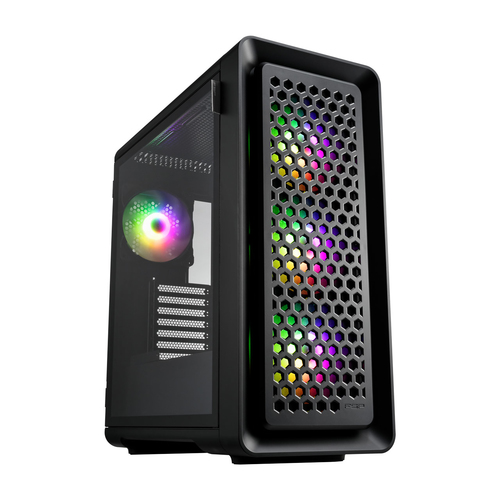 FSP CUT593A RGB Noir sans alim/E-ATX/Verre trempé Noir - Boîtier PC - 0