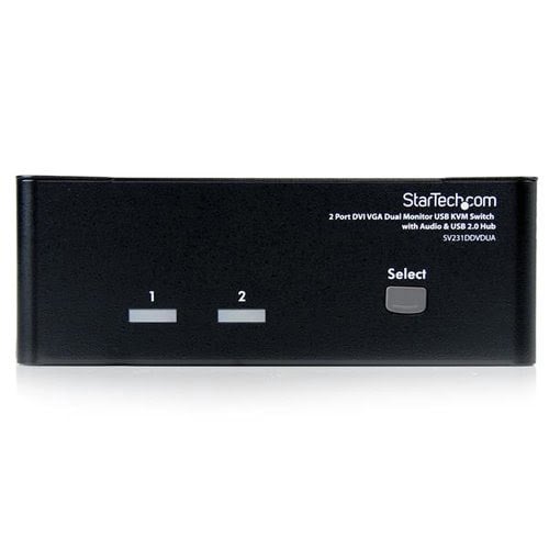 2 Port DVI VGA Dual Monitor KVM Switch - Achat / Vente sur grosbill.com - 1