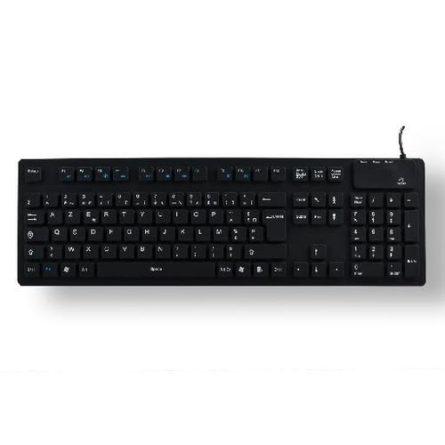 Wired waterproof silicone keyboard - Achat / Vente sur grosbill.com - 1