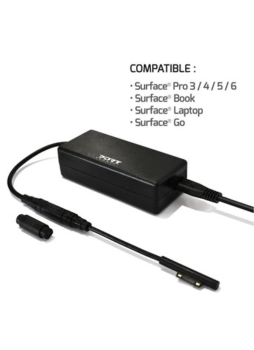 Chargeur secteur MS SURFACE 100% compatible 60W - Port - 1