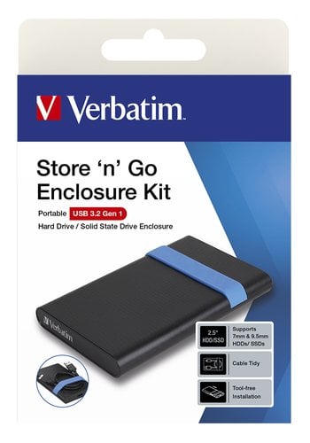 VERBATIM STORE'N'GO ENCLOSURE KIT 2.5" U - Achat / Vente sur grosbill.com - 2