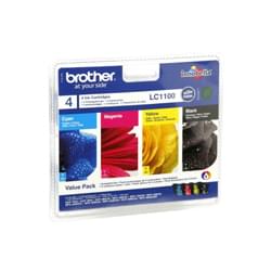 image produit Brother  Pack de 4 cartouches LC1100 BK/C/M/Y-Seconde Vie-Très Bon Etat Grosbill