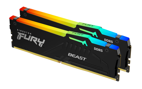 Kingston Fury Beast 32Go RGB (2x16Go) DDR5 6800MHz - Mémoire PC Kingston sur grosbill.com - 0