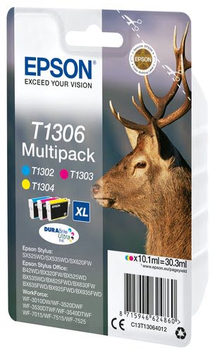 Epson Ink/T1306 Stag XL 10.1ml CMY - Achat / Vente Consommable imprimante sur grosbill.com - 1