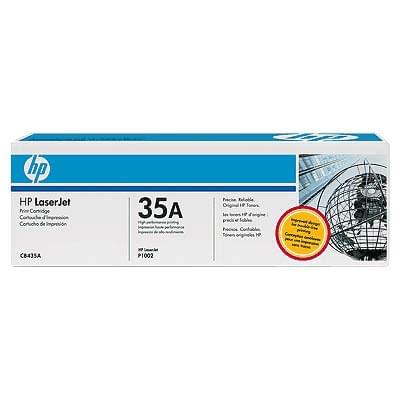 Toner CB435A Noir 1500p pour imprimante Laser HP - 0