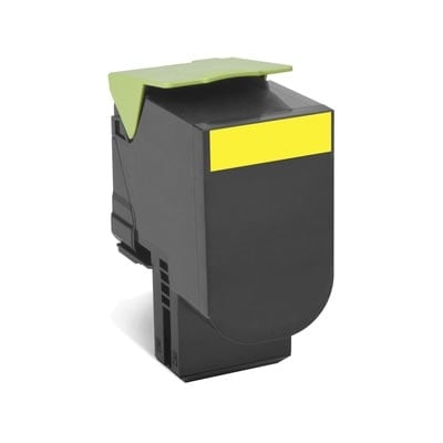 Toner Jaune 802SY - 80C2SY0 pour imprimante Laser Lexmark - 0