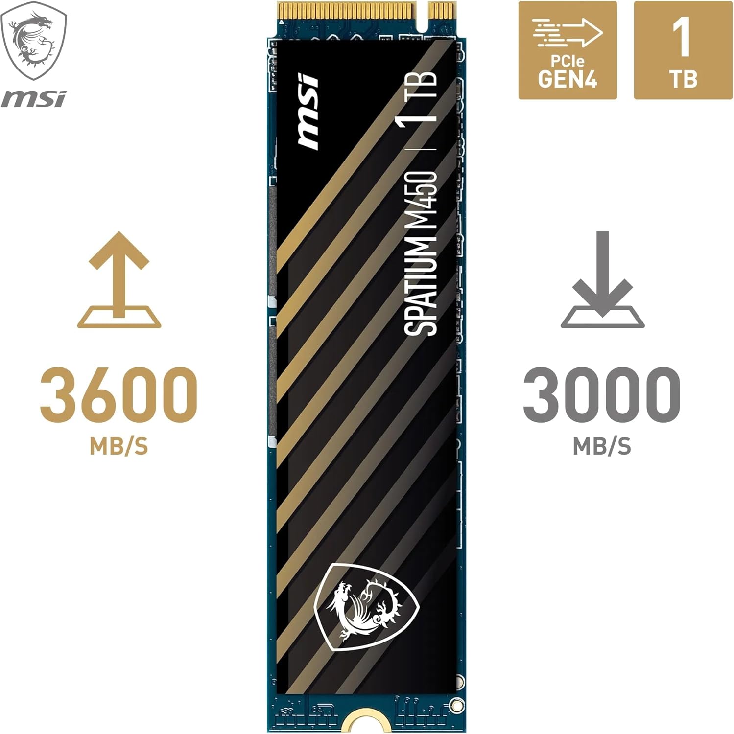 MSI SPATIUM M450 V1   - Disque SSD MSI - grosbill.com - 2