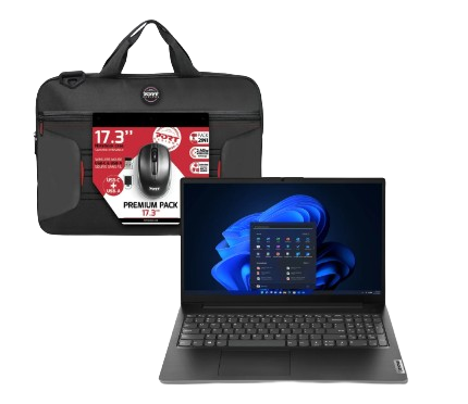 image produit Lenovo 15.6" FHD/R3-7320U/8Go/256Go/W11P + Sac à dos Grosbill