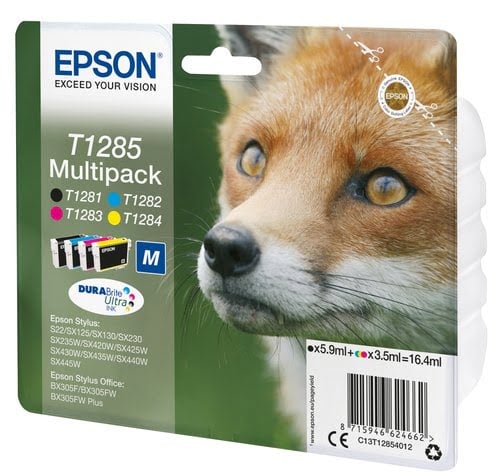 Epson - Noir, Cyan, Magenta, Jaune - C13T12854012 - Achat / Vente Consommable imprimante sur grosbill.com - 1