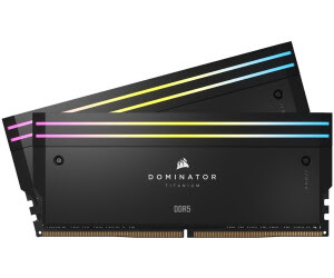 Corsair Dominator Titanium RGB 64Go (2x32Go) DDR5 6400MHz - Mémoire PC Corsair sur grosbill.com - 2