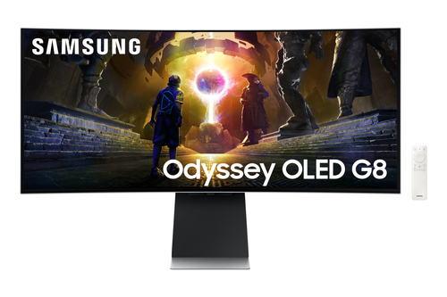 Ecran PC Samsung Odyssey G8 - 34'' Oled Dalle Mate CURVE UWQHD 175Hz 0.03ms Smart TV Plus FreeSync Premium Pro Grosbill