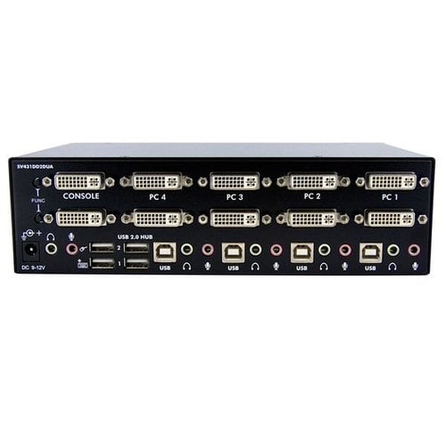 4 Port Dual DVI USB KVM Switch - Achat / Vente sur grosbill.com - 2