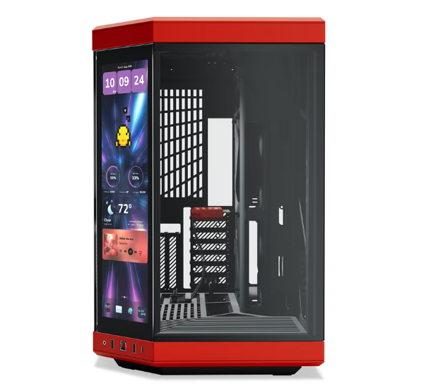 Hyte Y70 Touch Infinite Black Cherry Rouge - Boîtier PC Hyte - 1