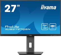 Ecran PC Iiyama XUB2797QSN-B2 - 27" QHD 100Hz 1ms IPS avec USB-C dock et RJ45 Adaptive Sync Grosbill