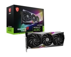 Carte graphique MSI GeForce RTX 4080 GAMING X TRIO 16G Grosbill