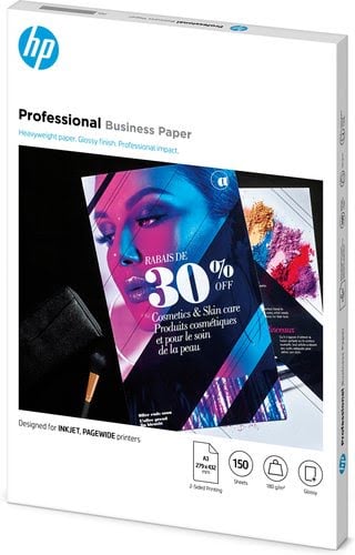 HP Pro Biz Gls A3 180g 150sh FSC Paper - Achat / Vente sur grosbill.com - 1