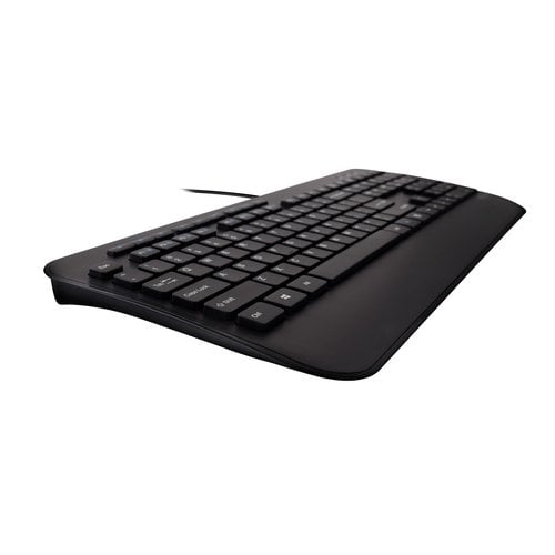 Clavier USB grande taille avec repose-mains et souris ambidextre - FR Noir - Achat / Vente sur grosbill.com - 3