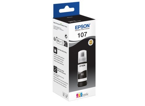 Epson Ink/107 EcoTank BK ink bottle - Achat / Vente Consommable imprimante sur grosbill.com - 2