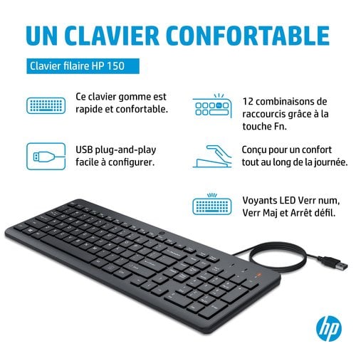 HP 150 WD KBD - Achat / Vente sur grosbill.com - 4