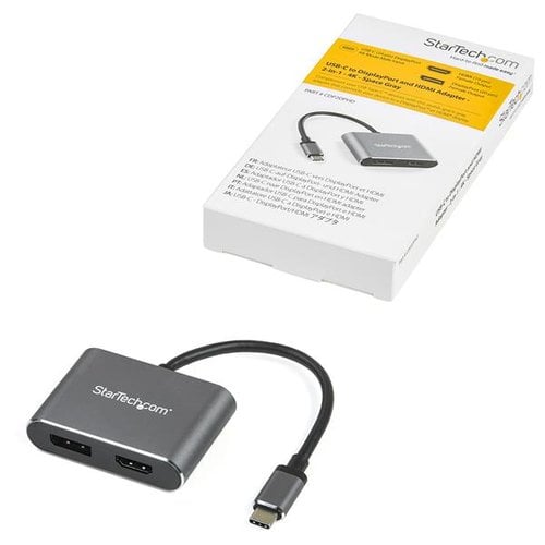 USB C Multiport Video Adapter to HDMI/DP - Achat / Vente sur grosbill.com - 4